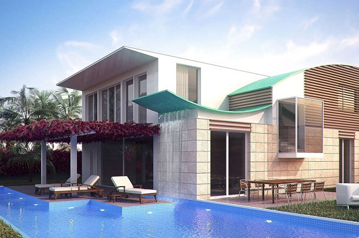 Architecture drawing crown render