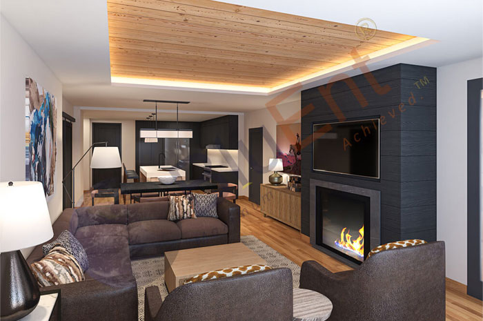 Interior rendering by BluEntCAD